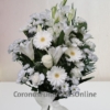 Ramo funerario blanco envio para tanatorio 1